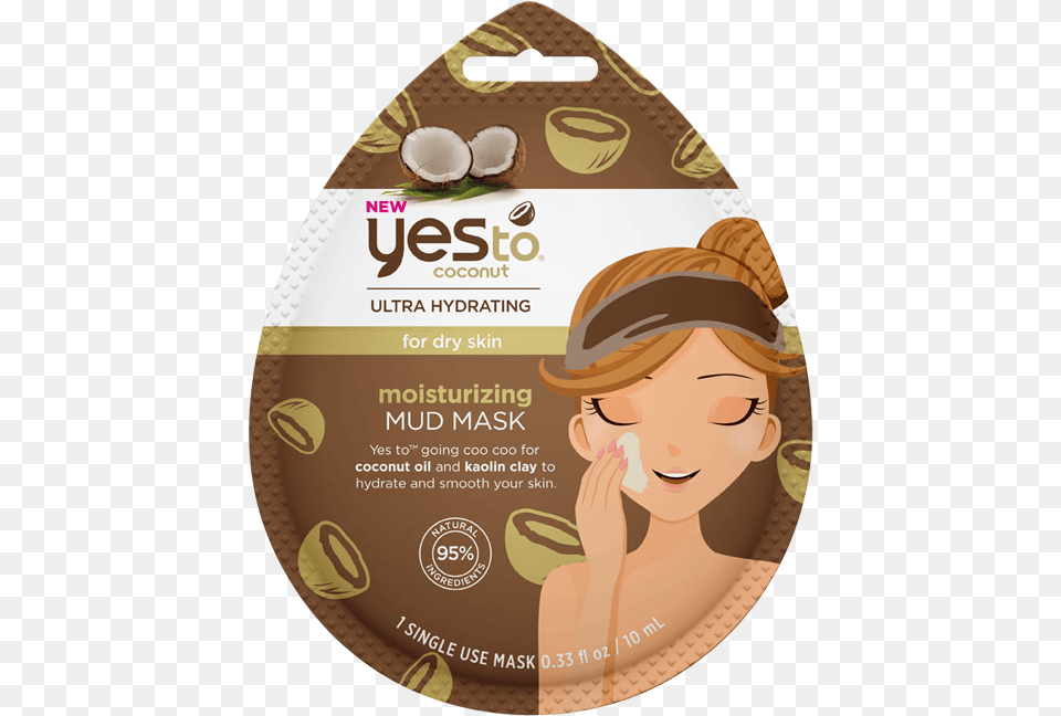 Yes To Coconuts Moisturizing Mud Mask Now 2 Yes To Coconut Mud Mask, Adult, Female, Person, Woman Png Image