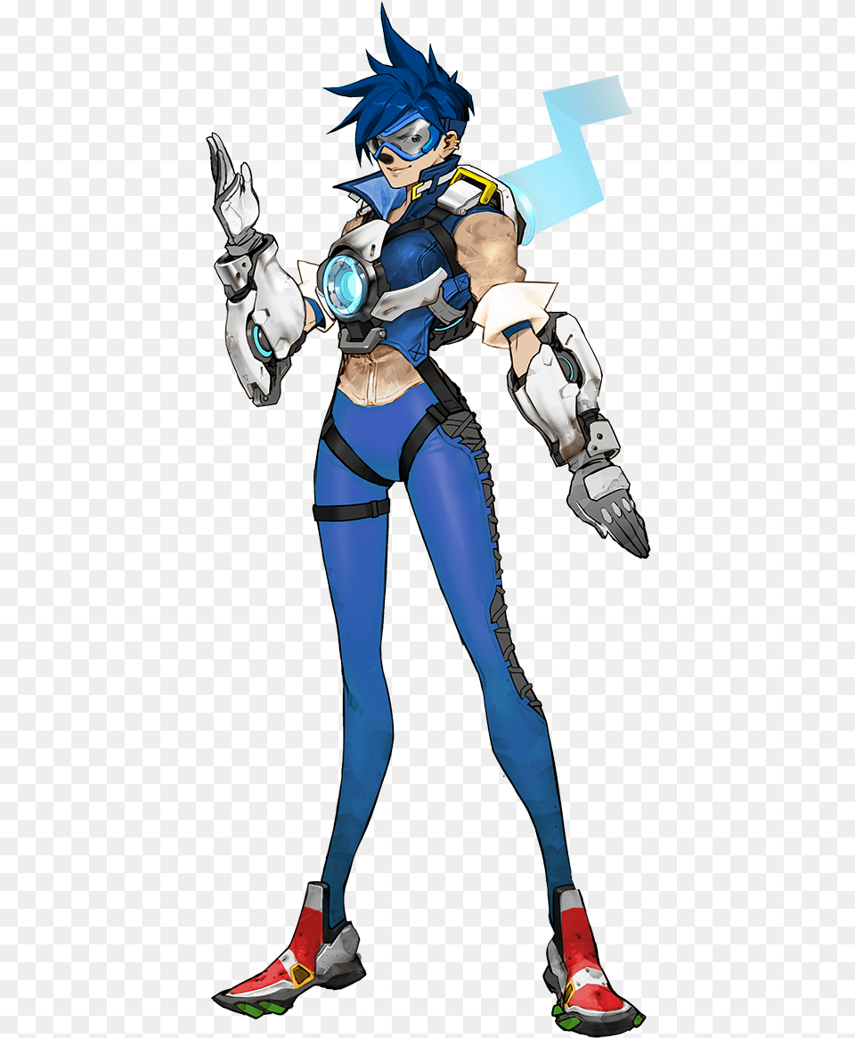 Yet Another Alt The Blue Blur Indeed Thatquots Sapossed Tracer Overwatch Official Art, Book, Publication, Comics, Adult Free Png