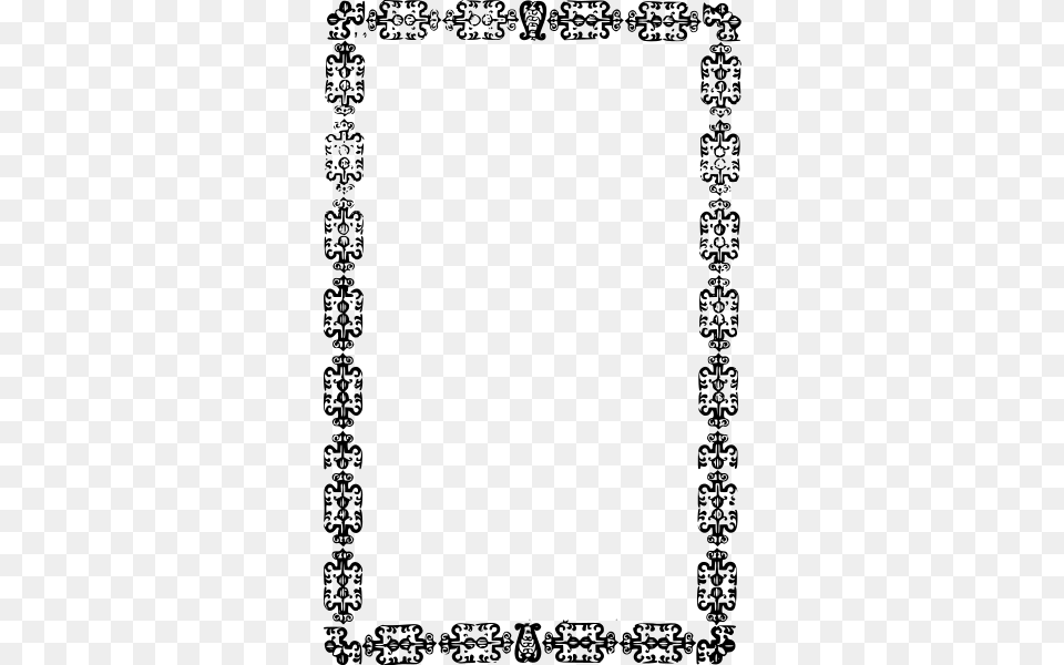 Yet Another Ornate Frame Clipart, Gray Png