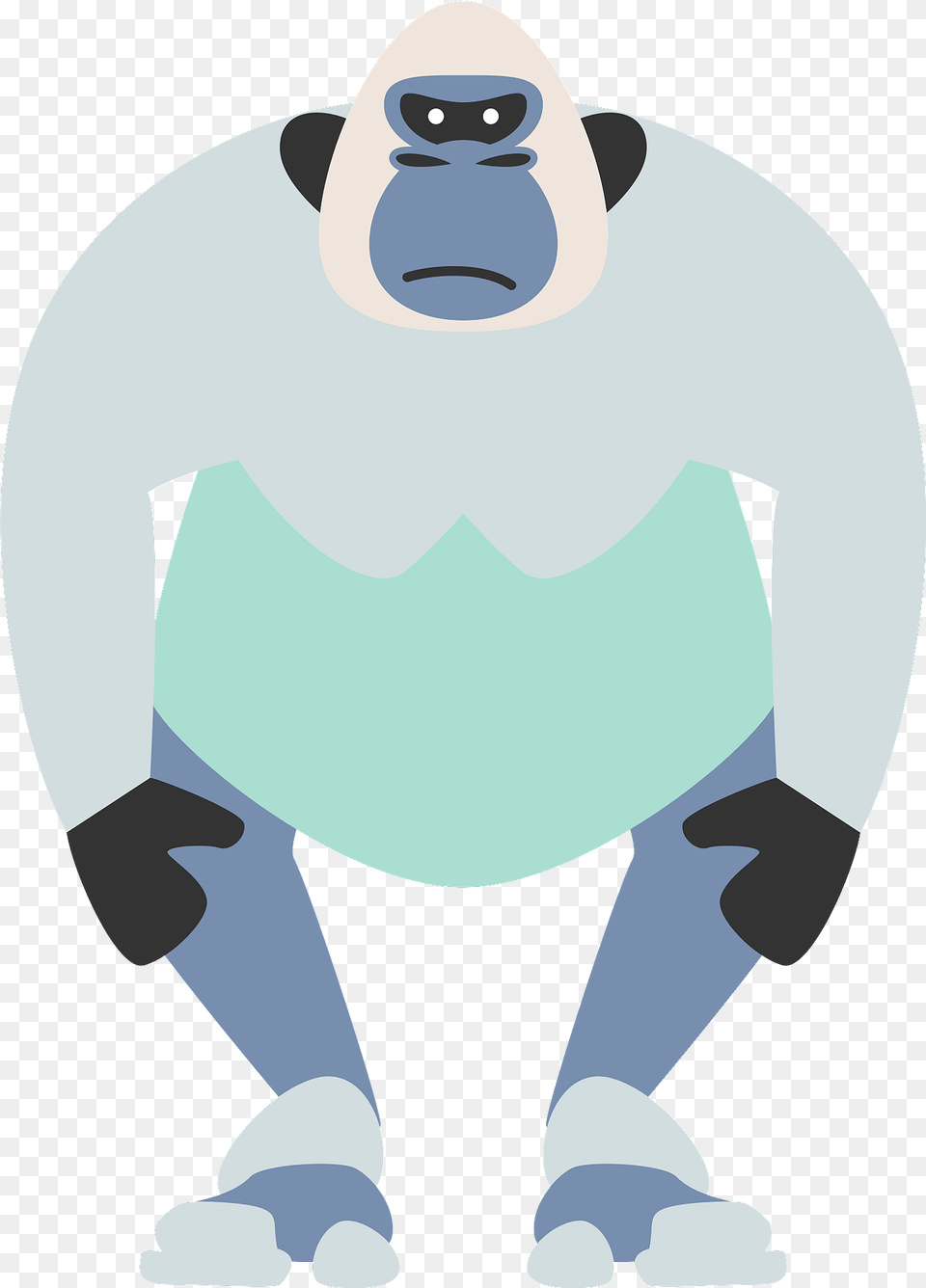 Yeti Abominable Snowman Clipart, Animal, Wildlife, Mammal, Monkey Png