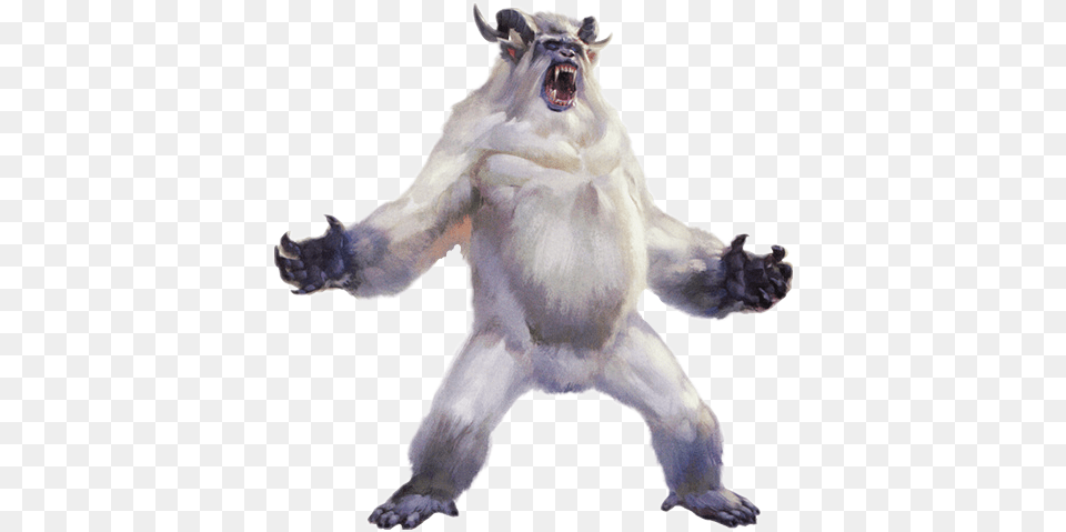 Yeti Abominablesnowman Yeti 5e Stat Block, Animal, Ape, Mammal, Wildlife Png Image