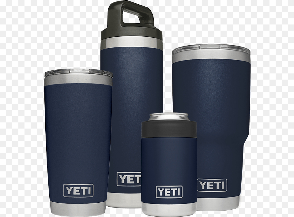 Yeti Accessories The Rambler Navy Blue Yeti Tumbler, Bottle, Can, Tin, Shaker Png