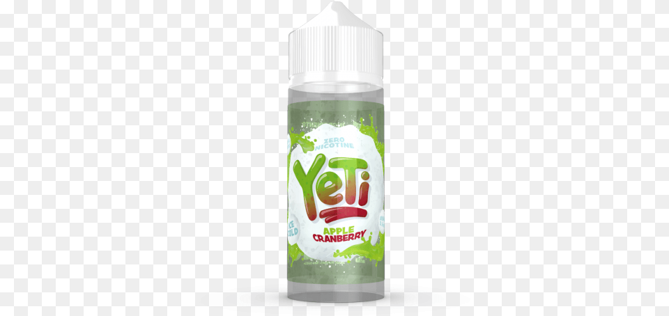 Yeti Apple Cranberry 0mg 100ml Plastic Bottle, Shaker, Herbal, Herbs, Plant Free Transparent Png