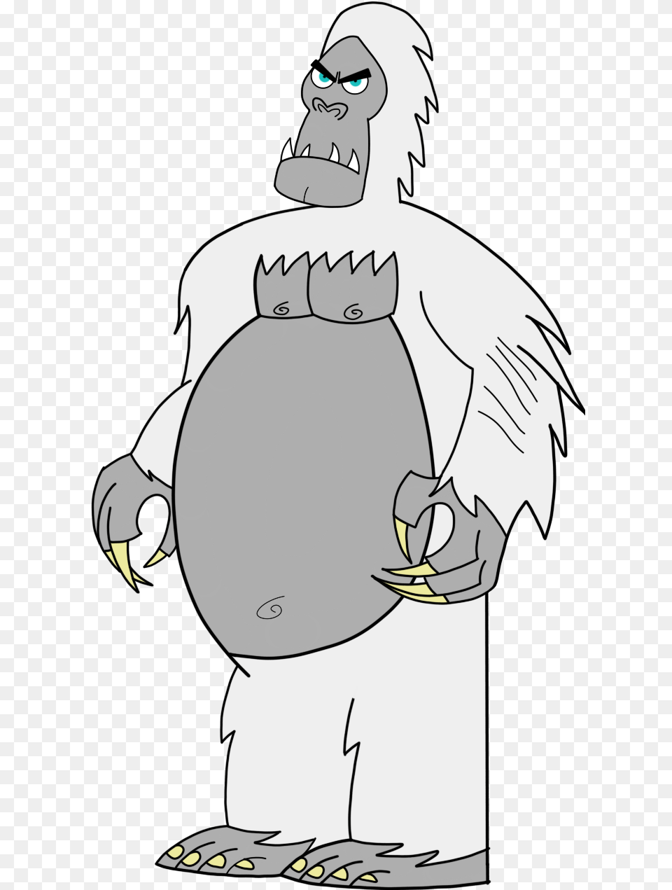 Yeti Cartoon, Adult, Person, Woman, Female Png