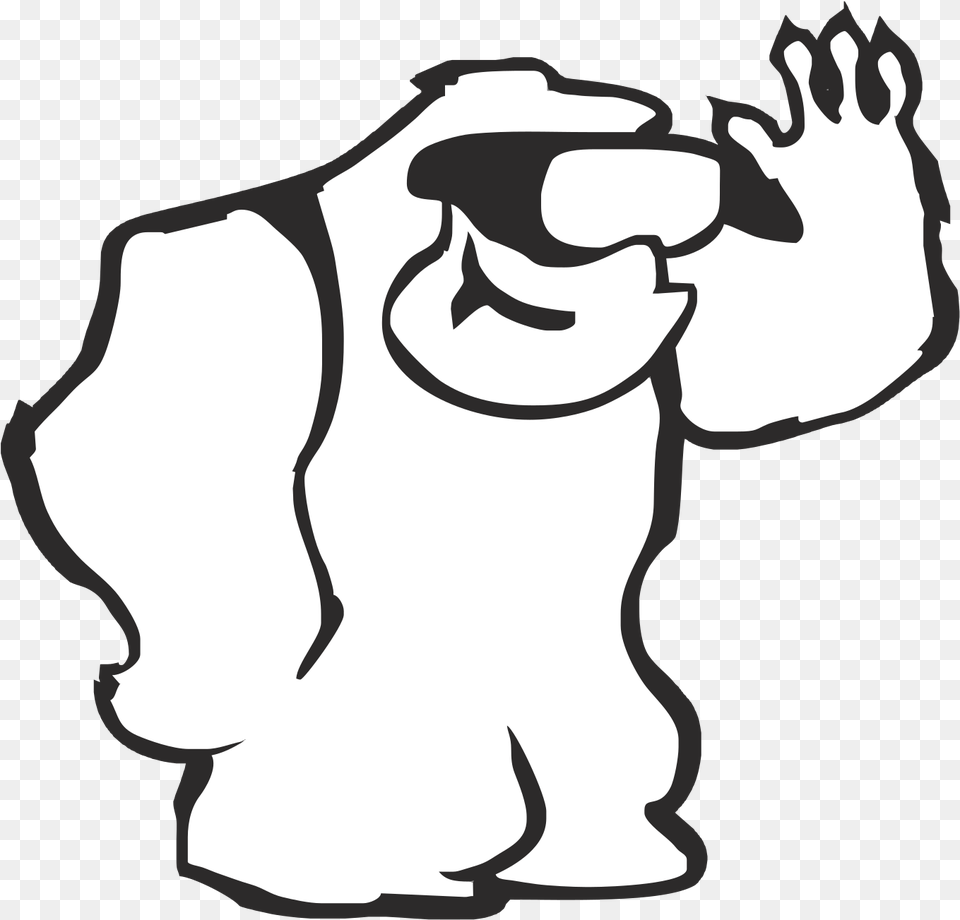 Yeti Clip Arts Clip Art, Stencil, Body Part, Hand, Person Png