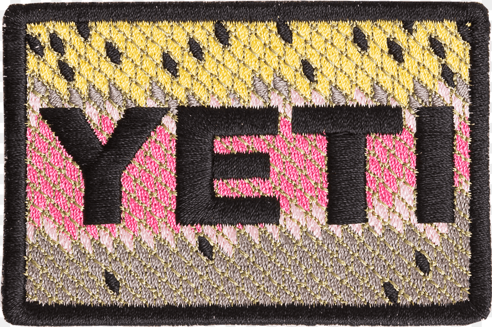 Yeti Rainbow Trout Patch, Home Decor, Accessories, Bag, Handbag Png Image