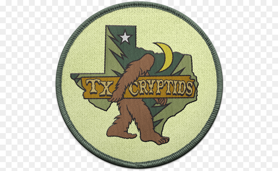 Yetibitecom Illustration And Design Texas Cryptids Logo Sticker, Badge, Emblem, Symbol, Baby Free Png Download