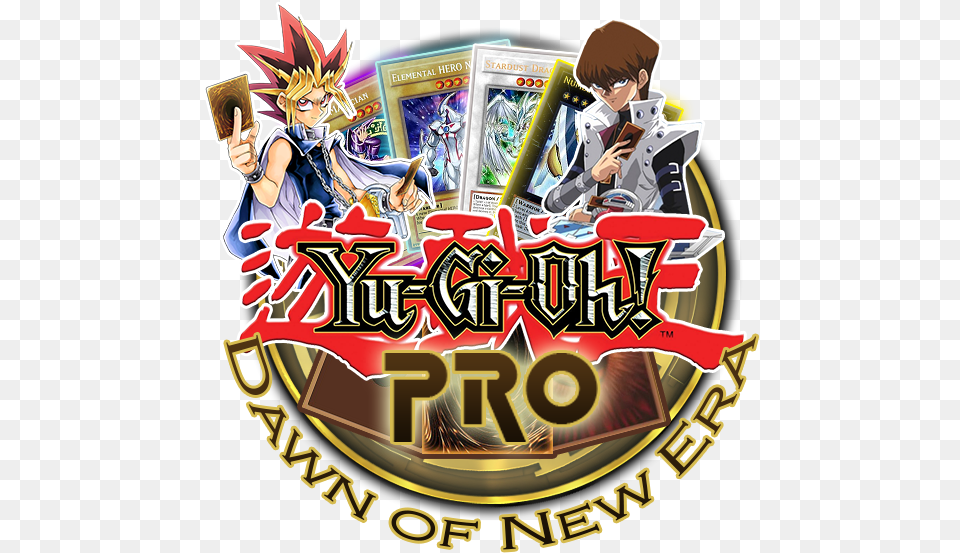 Ygopro Yugioh Pro The Dawn Of A New Era Logo, Book, Comics, Publication, Person Free Png Download
