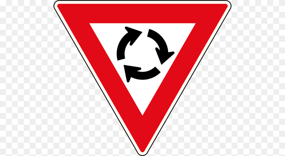Yield At Circle Road Signs South Africa, Sign, Symbol, Road Sign Free Png Download