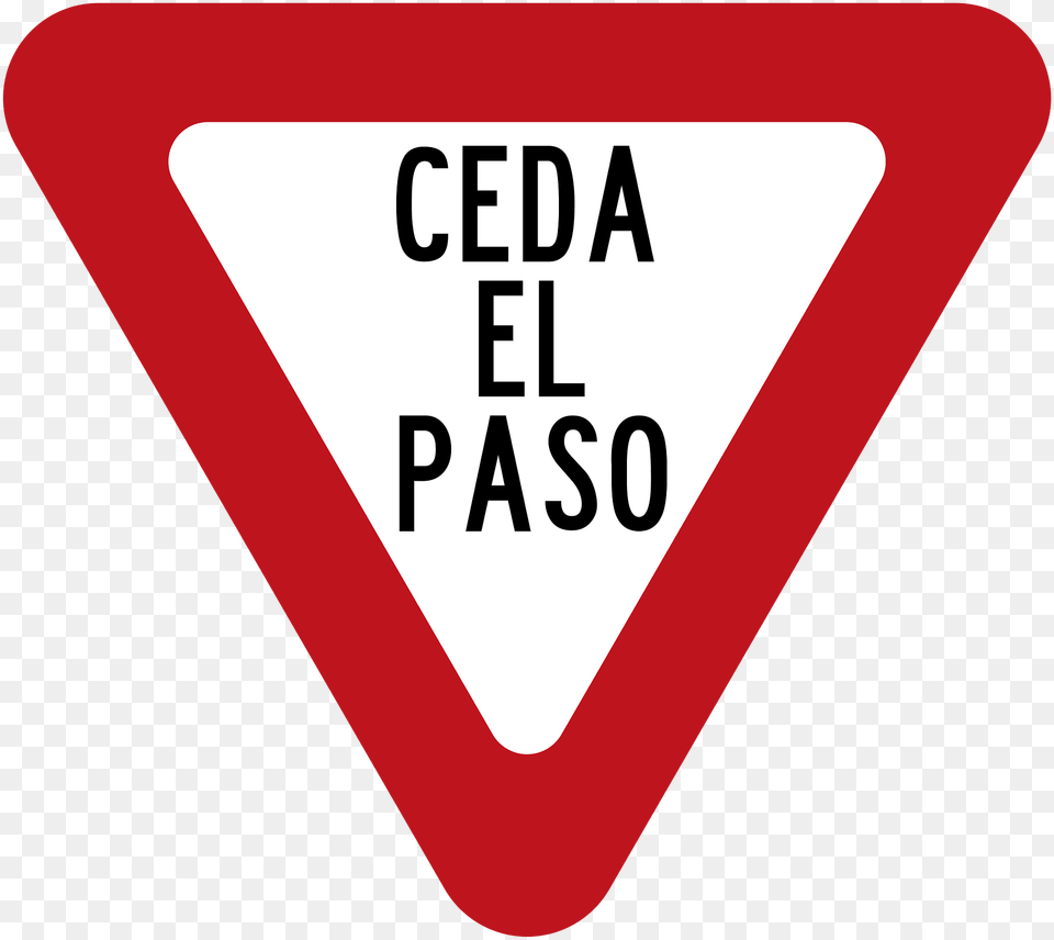 Yield Give Way Sign In Colombia Clipart, Symbol, Dynamite, Weapon, Road Sign Free Transparent Png
