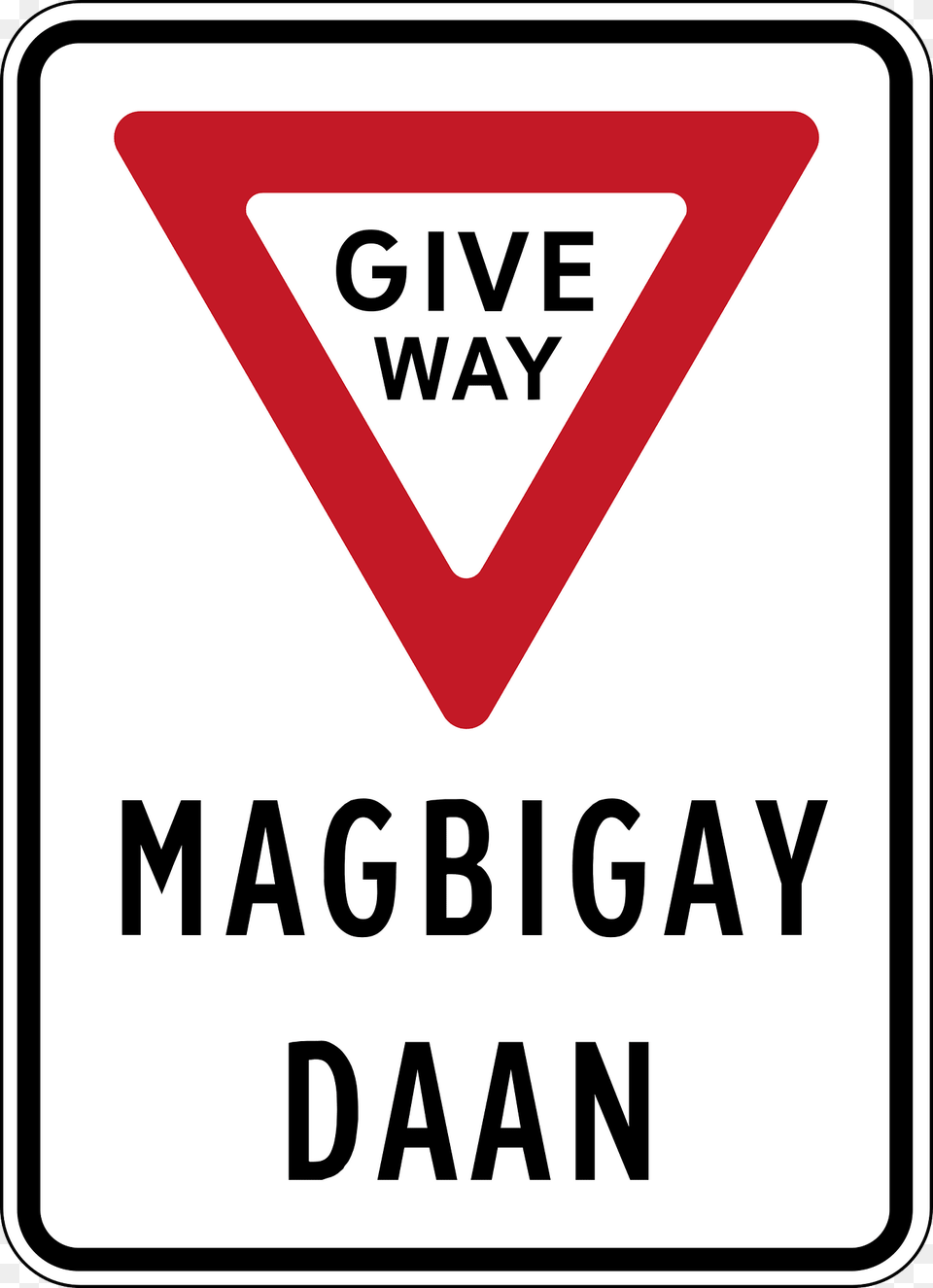 Yield Give Way Sign In Philippines Clipart, Symbol, Road Sign, Dynamite, Weapon Png Image
