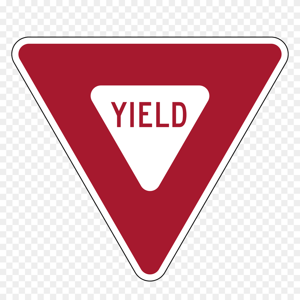 Yield Give Way Sign In United States Clipart, Symbol, Triangle, Road Sign Free Png Download