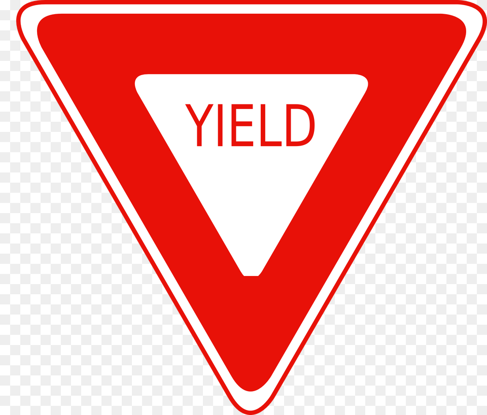 Yield Sign Clip Art N8 Image Sign, Symbol, Triangle, Road Sign, Food Free Png Download