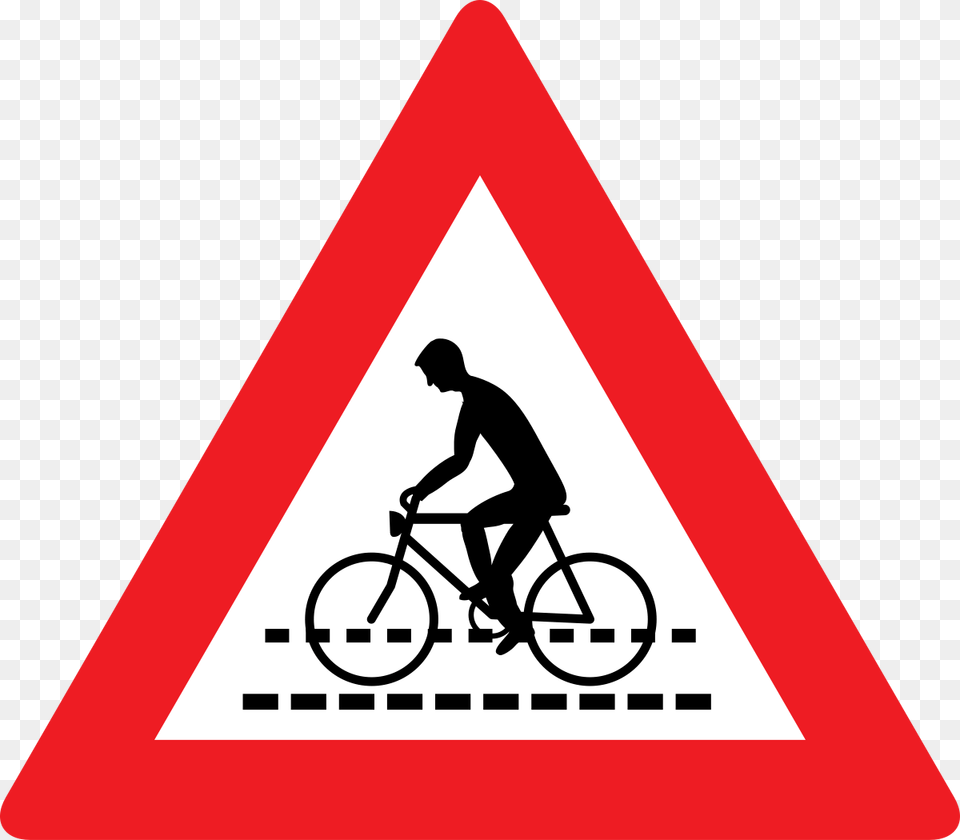 Yield Sign Roundabout Sign South Africa, Symbol, Adult, Bicycle, Vehicle Free Png