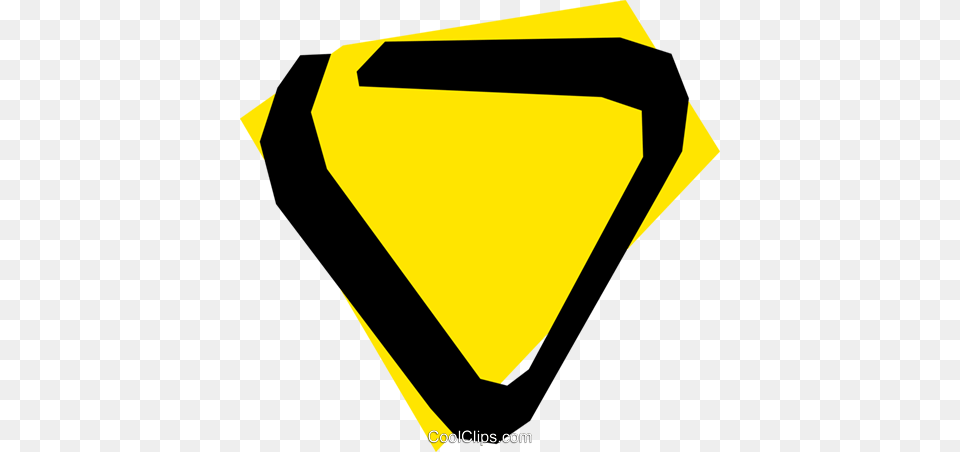Yield Sign Royalty Vector Clip Art Illustration, Symbol, Accessories, Goggles Free Transparent Png