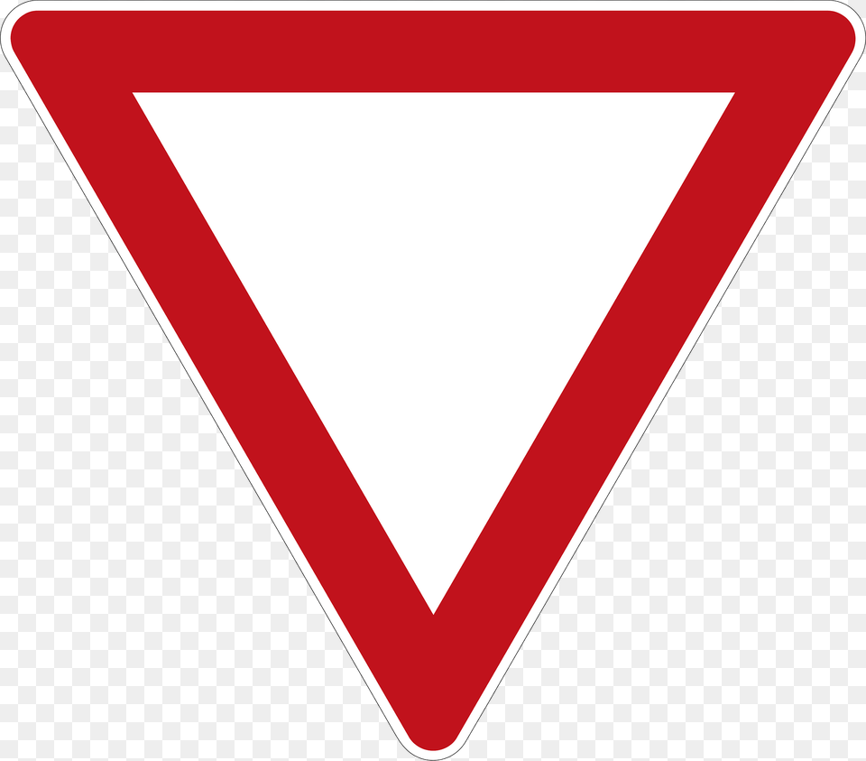 Yield The Right Of Way Clipart, Sign, Symbol, Triangle, Road Sign Free Png Download