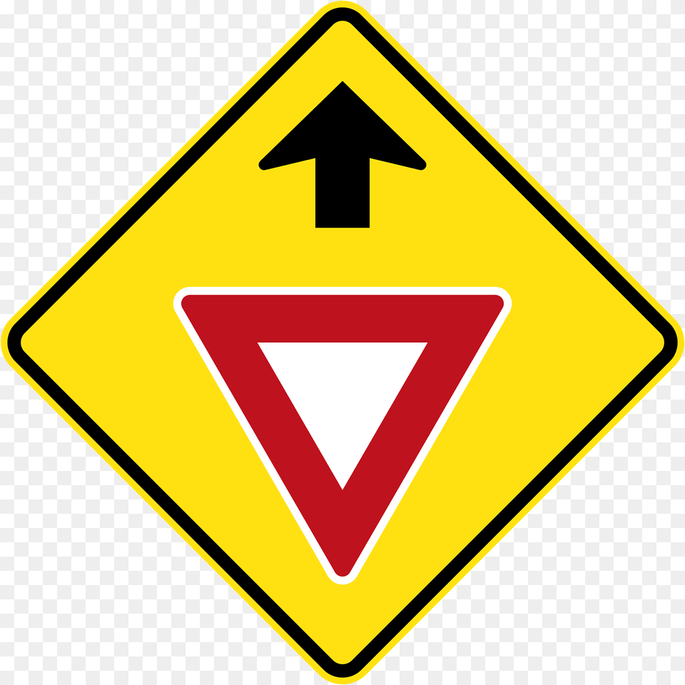 Yieldgive Way Sign Ahead Sign In Australia Clipart, Symbol, Road Sign Png Image