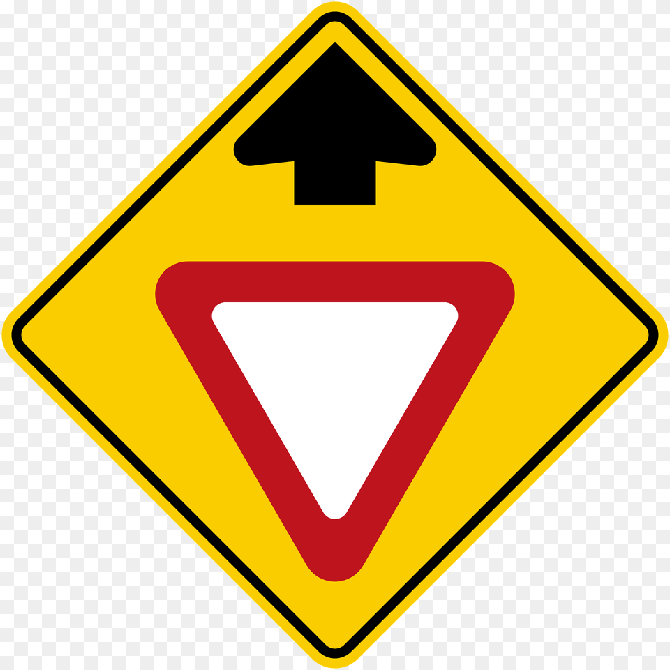 Yieldgive Way Sign Ahead Sign In Colombia Clipart, Symbol, Road Sign Free Png