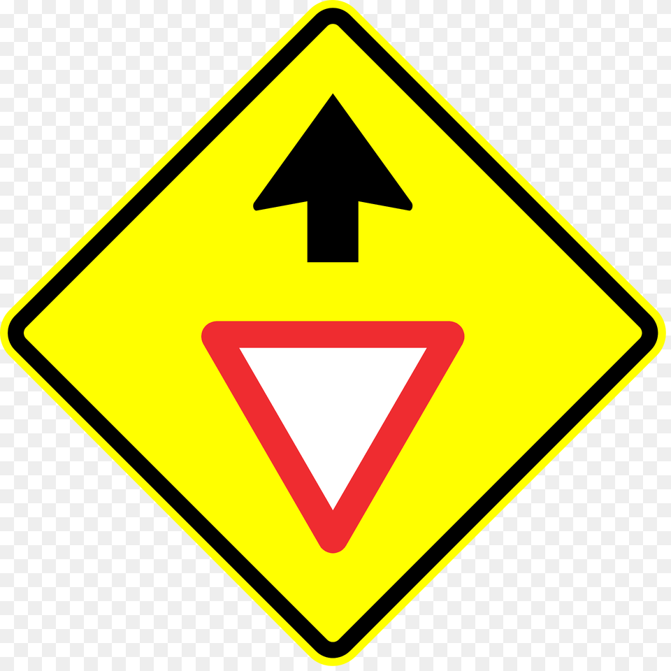 Yieldgive Way Sign Ahead Sign In Panama Clipart, Symbol, Road Sign Free Png Download