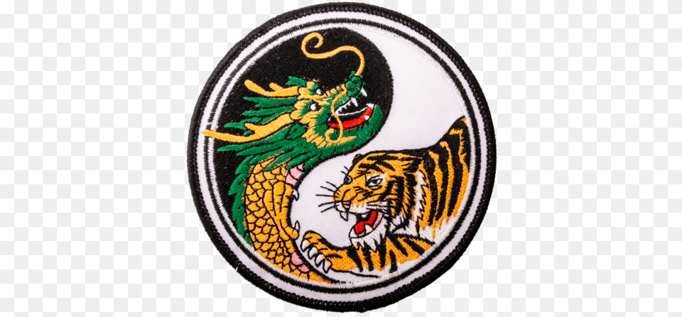 Yin And Yang Dragon, Badge, Logo, Symbol, Emblem Png