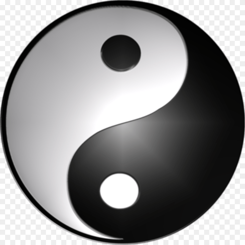 Yin And Yang Symbol 3d Computer Graphics Yin Yang Symbol 3d, Text, Disk, Number Free Transparent Png