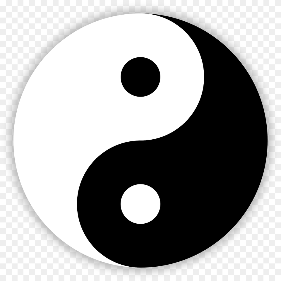 Yin And Yang Symbol Clipart, Number, Text, Disk Free Png