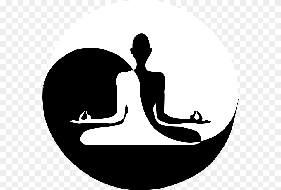 Yin Yan Yoga Clipart Caracteristicas De Los 5 Elementos De La Naturaleza, Stencil, Silhouette, Adult, Female Free Png Download