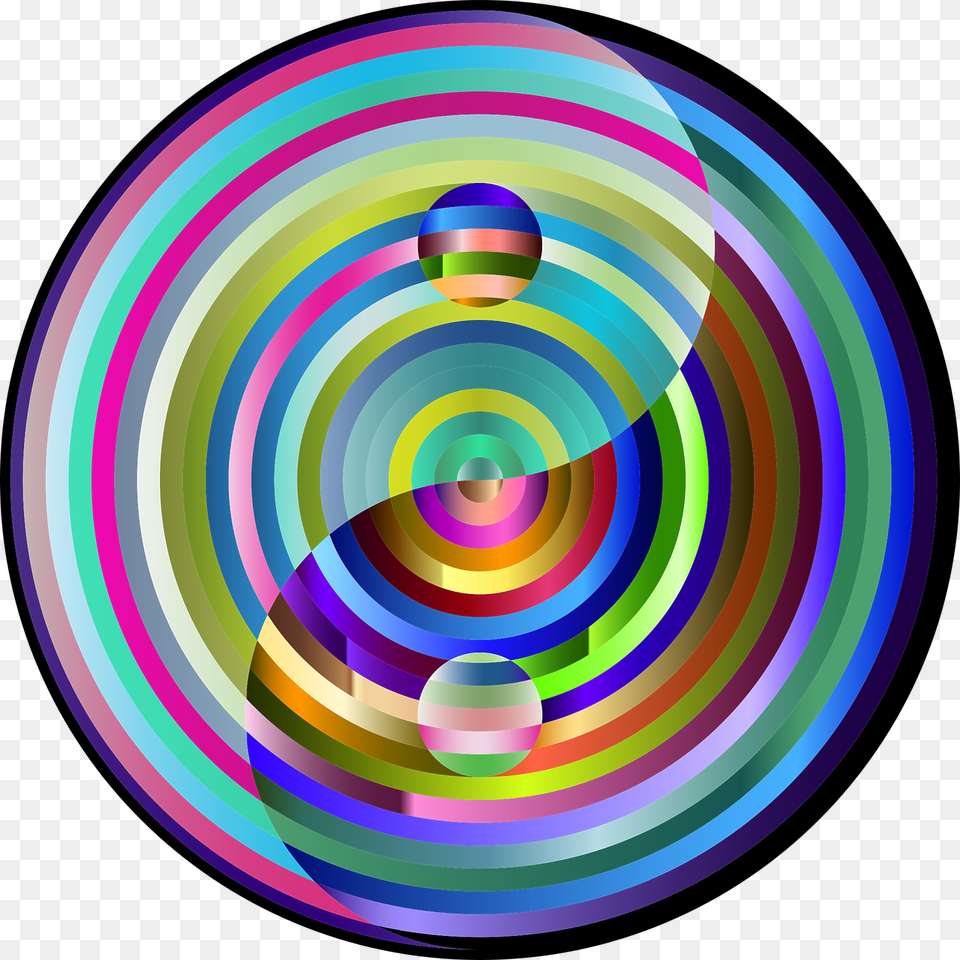 Yin Yang, Spiral, Art, Graphics, Sphere Png Image