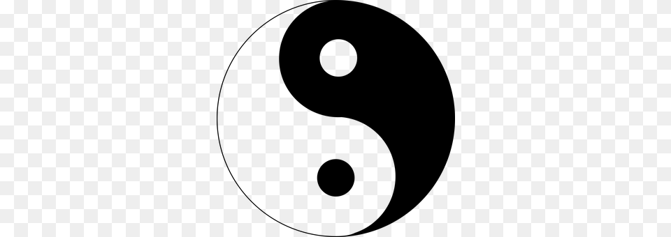 Yin Yang Gray Free Transparent Png