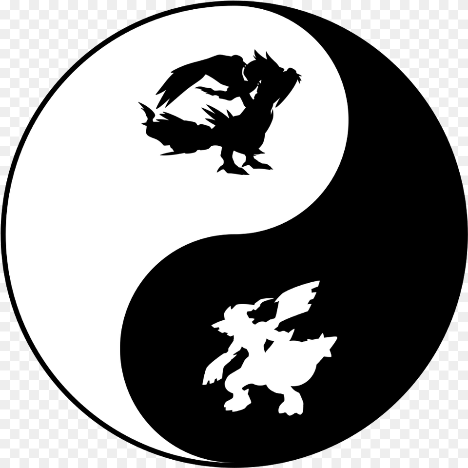 Yin Yang Animal, Stencil, Symbol, Baby, Person Free Png Download