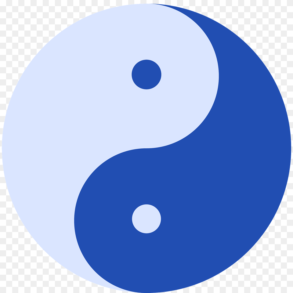 Yin Yang Blue Clipart, Symbol, Number, Text, Disk Free Transparent Png