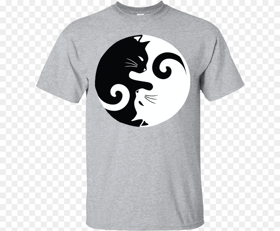 Yin Yang Cat T Shirtclass Basketball Coach T Shirt, Clothing, T-shirt, Person, Face Png