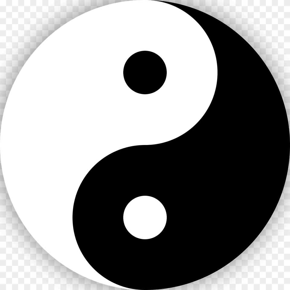 Yin Yang Clipart, Number, Symbol, Text Png