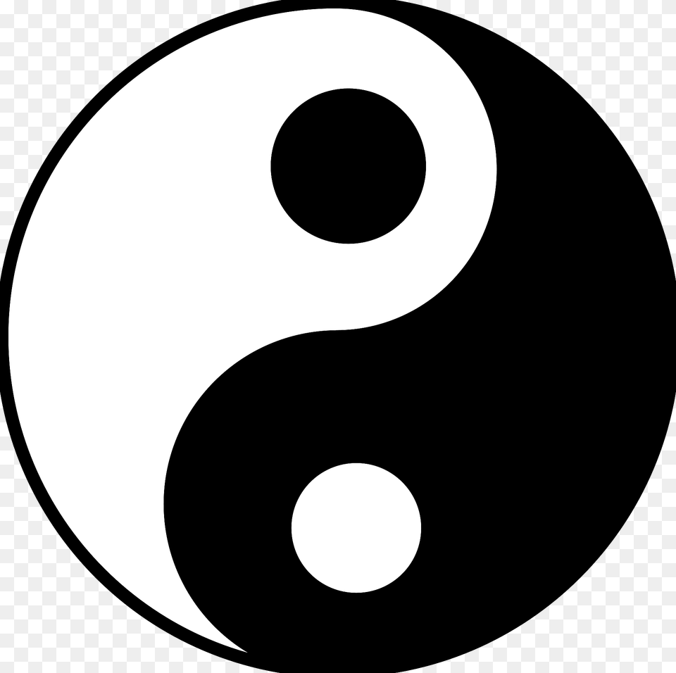 Yin Yang Clipart, Number, Symbol, Text, Disk Free Png