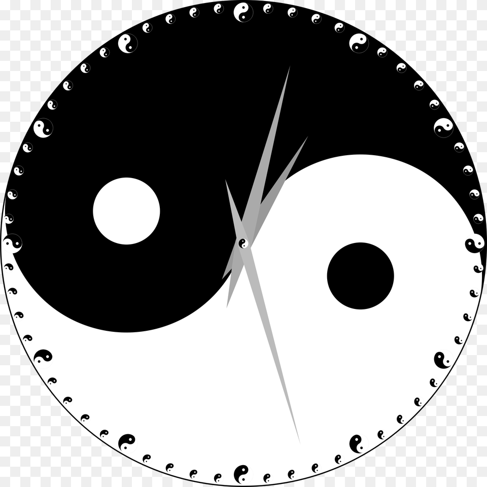 Yin Yang Clock, Disk Free Png Download