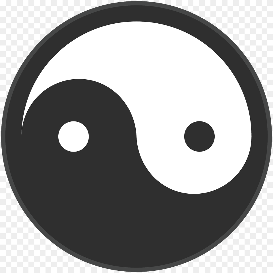 Yin Yang Emoji Clipart, Sphere, Disk Free Transparent Png