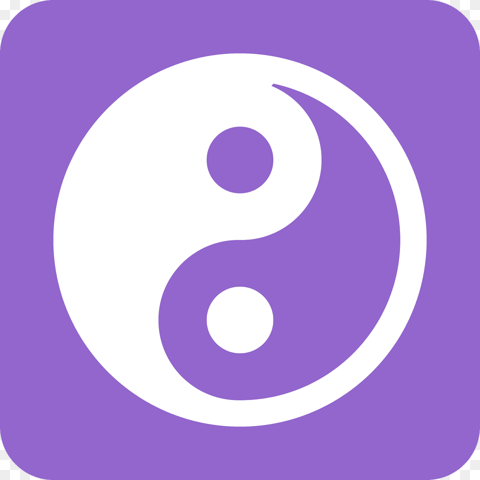 Yin Yang Emoji Clipart, Symbol, Number, Text, Disk Free Png Download