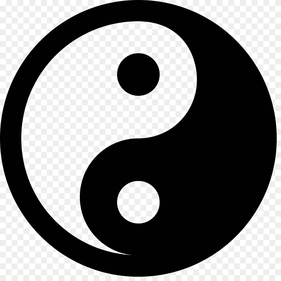 Yin Yang Icon, Gray Free Png Download