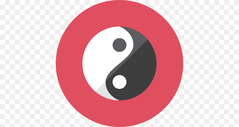 Yin Yang Icon Kameleon Iconset Webalys, Symbol, Sign, Text, Disk Free Png Download