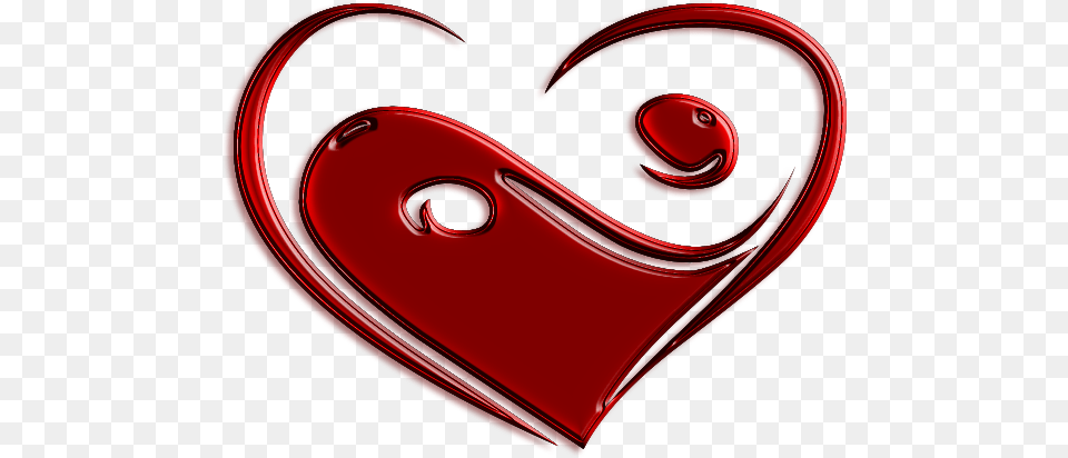 Yin Yang Love Heart, Disk Png Image