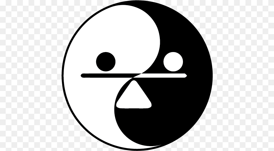 Yin Yang Of Stability Circle, Stencil, Nature, Night, Outdoors Free Png