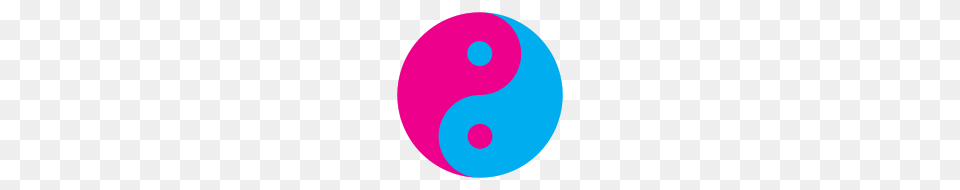 Yin Yang Pink Blue, Symbol, Astronomy, Moon, Nature Png Image