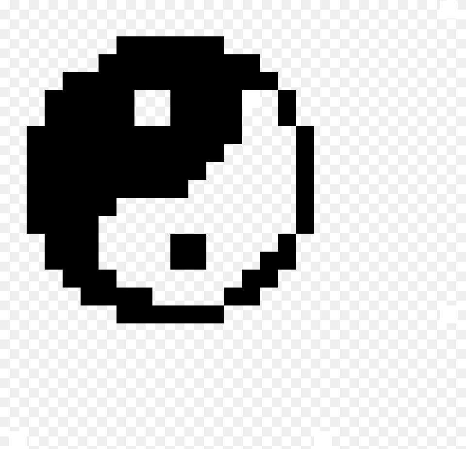 Yin Yang Symbol Pixel Art, Lighting Free Png Download