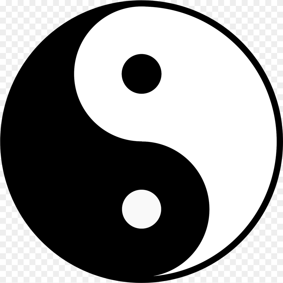 Yin Yang Transparent, Symbol, Number, Text, Astronomy Png Image