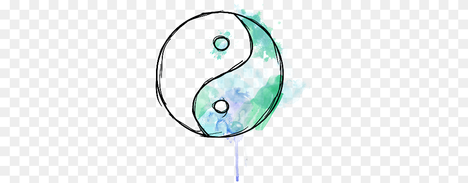 Yin Yang Tumblr Yin Yang Watercolor, Art, Floral Design, Graphics, Pattern Png