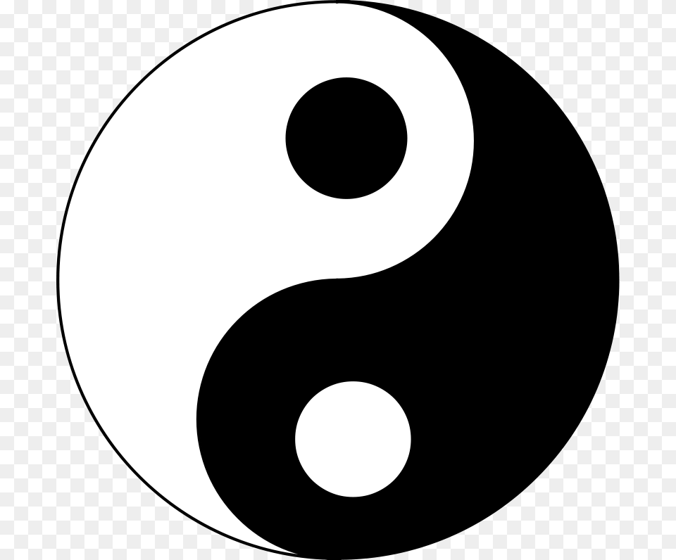 Yin Yang Vector Clip Art, Number, Symbol, Text, Astronomy Free Png
