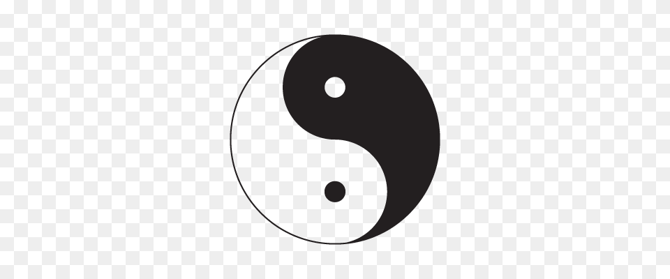 Yin Yang Vector Vector Logo Yin Yang And Logos, Symbol, Number, Text, Astronomy Free Png