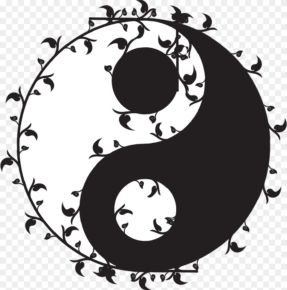 Ying Yang Clipart, Symbol, Number, Text, Person Free Transparent Png