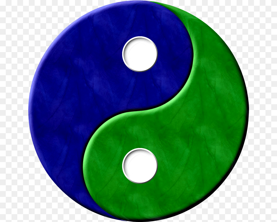 Yinyang Bluegreentextured Yin Yang Green And Blue, Text, Symbol Png Image