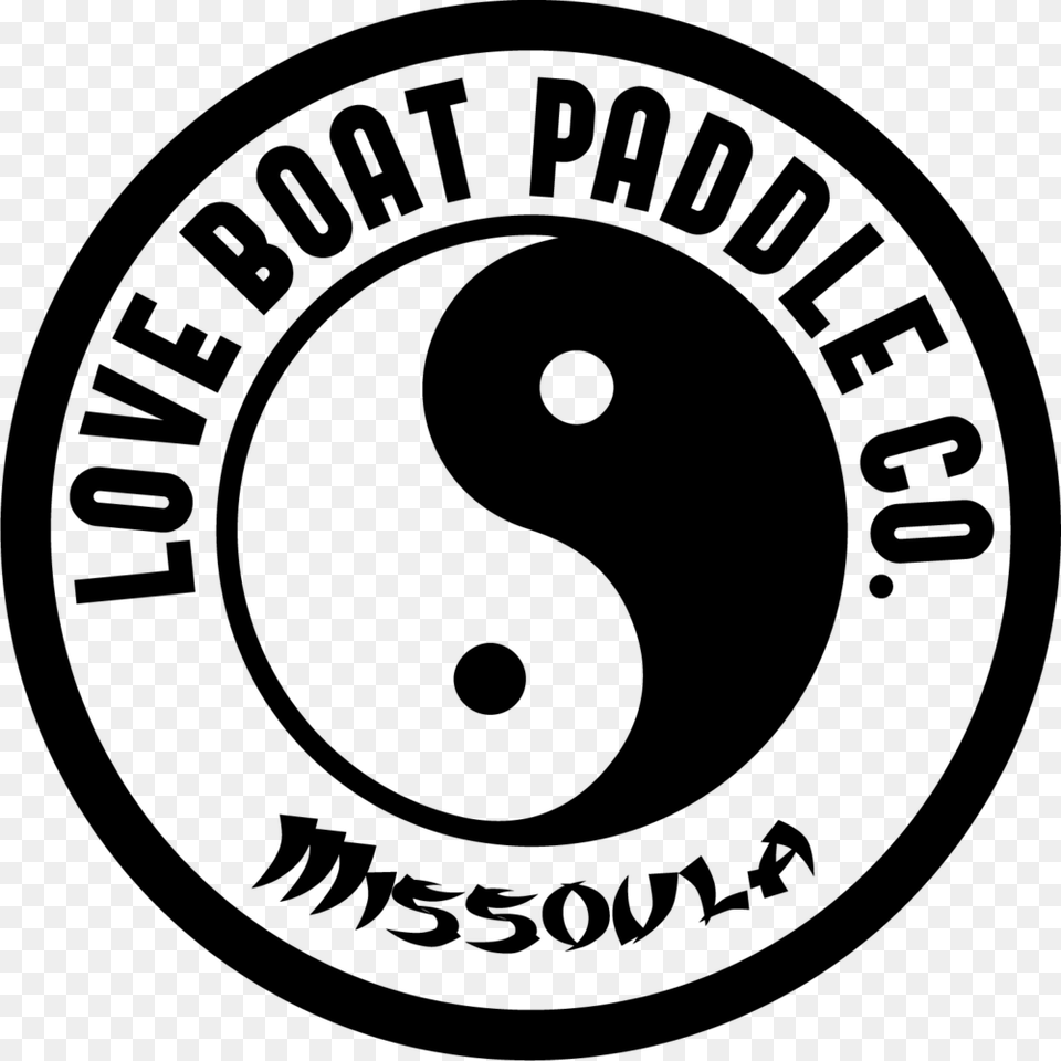 Yinyang Loveboat Circle, Gray Png